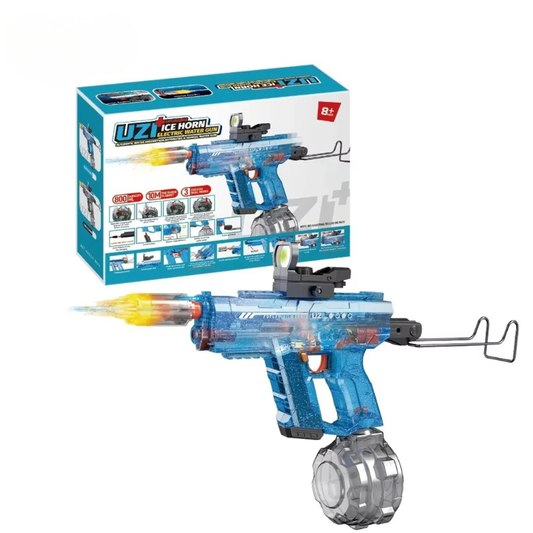 PISTOLA DE AGUA ELÉCTRICA CON LUCES LED- POTENTE Y RECARGABLE